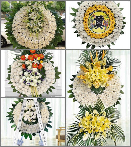 四川成都金堂县金龙镇高梁村花圈速递